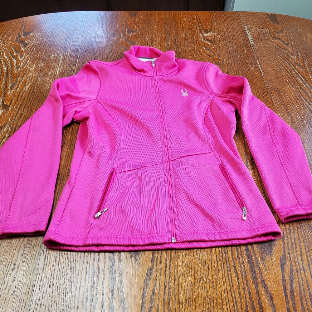 Spyder Pink Full Zip Jacket Womens Size L